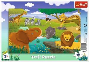 Trefl Puzzle 15el ramkowe Sawanna 31357 Trefl 1