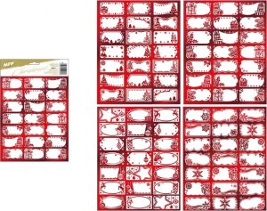 MFP paper Naklejki na prezenty czerwone 200x300mm/21szt. 1
