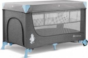 KinderKraft Łóżeczko turystyczne Joy z akcesoriami niebieskie 2