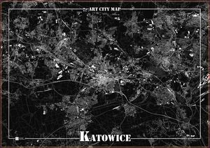Art-Map Plakat dekoracyjny - Katowice 1