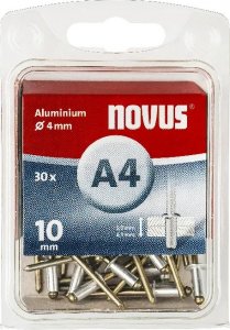 Novus Nity aluminiowe A4/10 NOVUS [30 szt.] 1