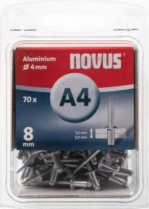 Novus Nity aluminiowe A4/8 NOVUS [70 szt.] 4