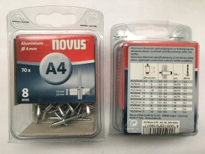 Novus Nity aluminiowe A4/8 NOVUS [70 szt.] 5