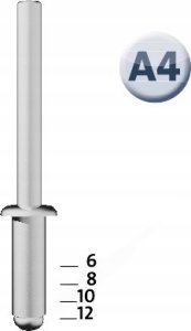 Novus Nity aluminiowe A4/8 NOVUS [70 szt.] 6