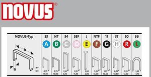 Novus Zszywki typ A 53/10 NOVUS super twarde [5000 szt.] 1