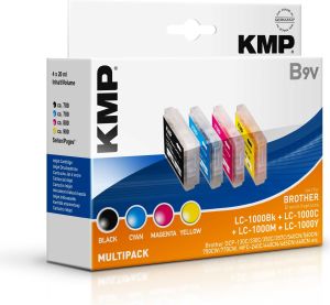 Tusz KMP B9V zestaw do LC-1000 czarny, cyjan, magenta, żółty (1035,0005) 1