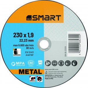 Smart tarcza do cięcia metalu 230x1,9mm smart/25 szt/ 1