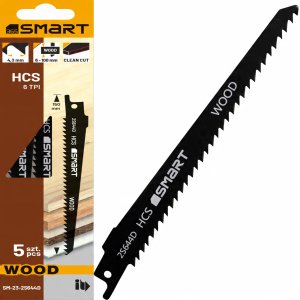 Smart brzeszczot do piły szabl. 150 mm 6 tpi clean basic wood 5szt 3