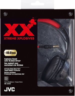 Słuchawki JVC Xtreme Xplosives HA-S44X-E, czarne (HAS44XE) 2