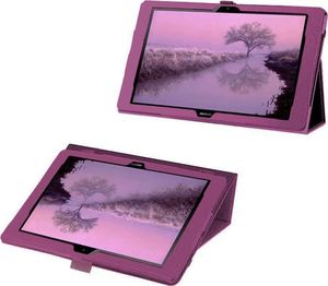 Etui na tablet Alogy Etui obudowa Alogy stojak do Huawei MediaPad T5 10.1 Fioletowe + Szkło Alogy uniwersalny 2