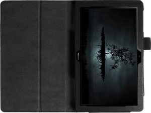 Etui na tablet Alogy Etui obudowa Alogy stojak do Huawei MediaPad T5 10.1 Czarne + Szkło Alogy uniwersalny 4