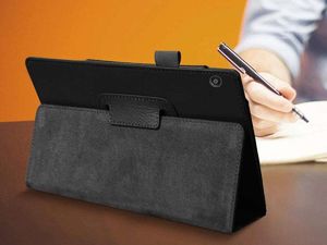 Etui na tablet Alogy Etui obudowa Alogy stojak do Huawei MediaPad T5 10.1 Czarne + Szkło Alogy uniwersalny 5