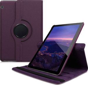 Etui na tablet Alogy Etui obrotowe Alogy 360 do Huawei MediaPad T5 10.1 Fioletowe + Szkło Alogy uniwersalny 6