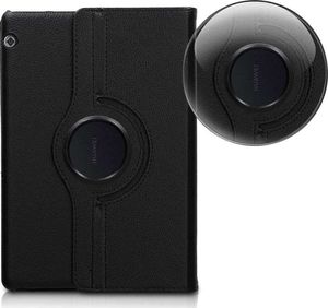 Etui na tablet Alogy Etui obrotowe Alogy 360 do Huawei MediaPad T5 10.1 Czarny + Szkło Alogy uniwersalny 3