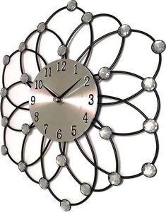 Atrix Zegar ścienny Atrix AL1229 z kryształkami, średnica 32 cm uniwersalny 1
