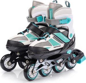 Rolki Meteor Invert rekreacyjne regulowane miętowe r. 34-37 6