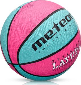 Meteor PIŁKA KOSZ. METEOR LAYUP #4 różowa/niebieska uniwersalny 2