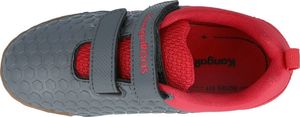 Kangaroos Półbuty halówki chłopięce KangaROOS 18384 szary + czerwony 34 5