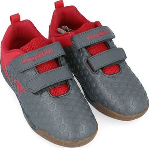 Kangaroos Półbuty halówki chłopięce KangaROOS 18384 szary + czerwony 34 6