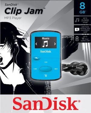 SanDisk Odtwarzacz MP3 Sansa Clip Jam 8GB niebieski (SDMX26-008G-G46B) 3
