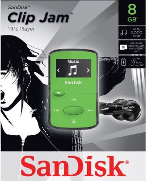 SanDisk Odtwarzacz MP3 Sansa Clip Jam 8GB zielony (SDMX26-008G-G46G) 2