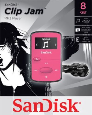 SanDisk Odtwarzacz MP3 Sansa Clip Jam 8GB różowy (SDMX26-008G-G46P) 5
