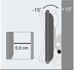 Techly Uchwyt Ścienny  do Telewizora/Monitora 40-65 Cali 60kg Uchylny Slim (301276) 3