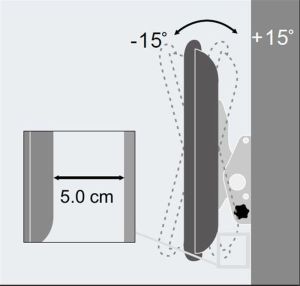 Techly Uchwyt Ścienny do telewizora TV/LCD 23-55 Cali 60kg Uchylny Slim (301269) 3