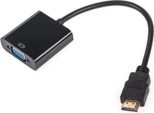 Adapter AV LechPol D-Sub (VGA) Mini - HDMI czarny (KOM0842) 1