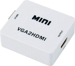 Adapter AV LechPol HDMI - D-Sub (VGA) + Jack 3.5mm biały (KOM0846) 2