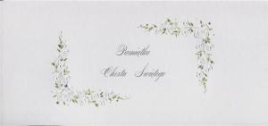 MAK Karnet Chrzest DL C15 - Białe kwiaty 1
