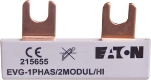 Eaton Szyna łączeniowa 1P 63A 10mm2 widełkowa EVG-1PHAS/2MODUL/HI 215655 1