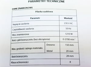 Piła szablasta HurthAG RS-1218 1210 W 9