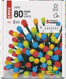Lampki choinkowe Emos 80 LED kolorowe 5