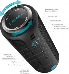 Głośnik Lamax Sounder2 czarny (LMXSO2) 2