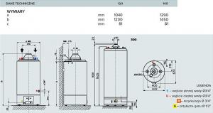 Bojler Ariston SGA BF X 120 stojący 120 5.5 kW (3211034) 2