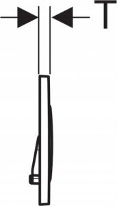 Przycisk spłukujący Geberit Przycisk uruchamiający Sigma20, przedni, biały mat-biały-biały mat, easy-to-clean [1/10] 4