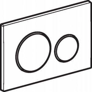 Przycisk spłukujący Geberit Przycisk uruchamiający Geberit Sigma20, przedni, biały-biały mat-biały [1/10] 4