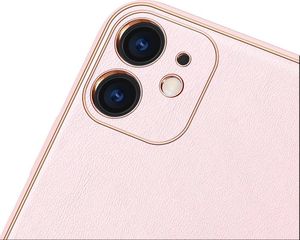 Dux Ducis Dux Ducis Yolo eleganckie etui pokrowiec ze skóry ekologicznej iPhone 12 mini różowy uniwersalny 3
