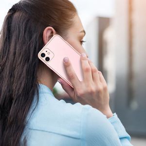 Dux Ducis Dux Ducis Yolo eleganckie etui pokrowiec ze skóry ekologicznej iPhone 12 mini różowy uniwersalny 10