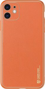 Dux Ducis Dux Ducis Yolo eleganckie etui pokrowiec ze skóry ekologicznej iPhone 12 mini pomarańczowy uniwersalny 13