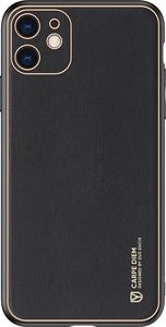 Dux Ducis Dux Ducis Yolo eleganckie etui pokrowiec ze skóry ekologicznej iPhone 12 mini czarny uniwersalny 12