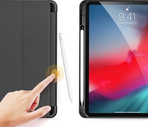 Etui na tablet Dux Ducis DUX DUCIS Domo składany pokrowiec etui na tablet z funkcją Smart Sleep podstawka iPad Air 2020 czarny (brak Smart Sleep) uniwersalny 3