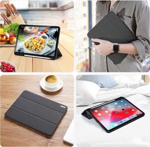 Etui na tablet Dux Ducis DUX DUCIS Domo składany pokrowiec etui na tablet z funkcją Smart Sleep podstawka iPad Air 2020 czarny (brak Smart Sleep) uniwersalny 8
