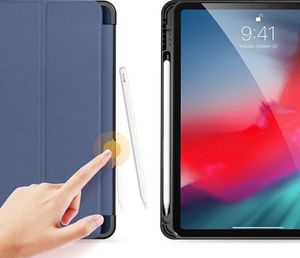 Etui na tablet Dux Ducis DUX DUCIS Domo składany pokrowiec etui na tablet z funkcją Smart Sleep podstawka iPad Air 2020 niebieski (brak Smart Sleep) uniwersalny 3