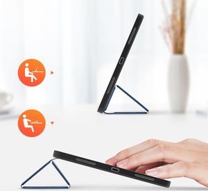 Etui na tablet Dux Ducis DUX DUCIS Domo składany pokrowiec etui na tablet z funkcją Smart Sleep podstawka iPad Air 2020 niebieski (brak Smart Sleep) uniwersalny 4