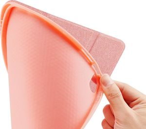 Etui na tablet Dux Ducis DUX DUCIS Domo składany pokrowiec etui na tablet podstawka iPad Air 2020 różowy (brak Smart Sleep) uniwersalny 12