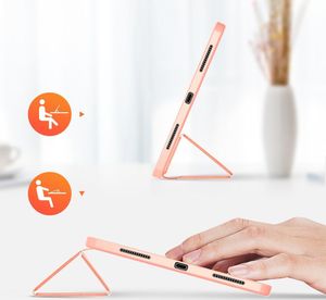 Etui na tablet Dux Ducis DUX DUCIS Domo składany pokrowiec etui na tablet podstawka iPad Air 2020 różowy (brak Smart Sleep) uniwersalny 4