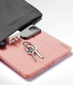 Etui na tablet Dux Ducis DUX DUCIS Domo składany pokrowiec etui na tablet podstawka iPad Air 2020 różowy (brak Smart Sleep) uniwersalny 6