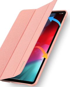 Etui na tablet Dux Ducis DUX DUCIS Domo składany pokrowiec etui na tablet podstawka iPad Air 2020 różowy (brak Smart Sleep) uniwersalny 9